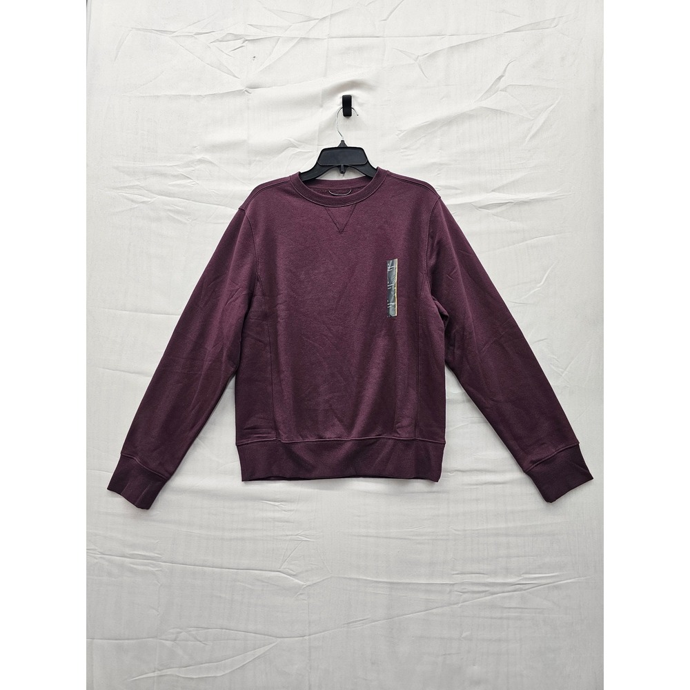 All‎ in Motion Mens Fleece Crew Sweatshirt Burgundy Red Small S New NWT 1194